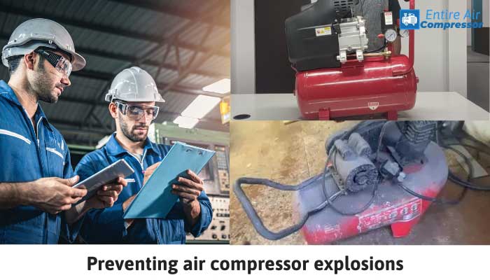 Preventing air compressor explosions