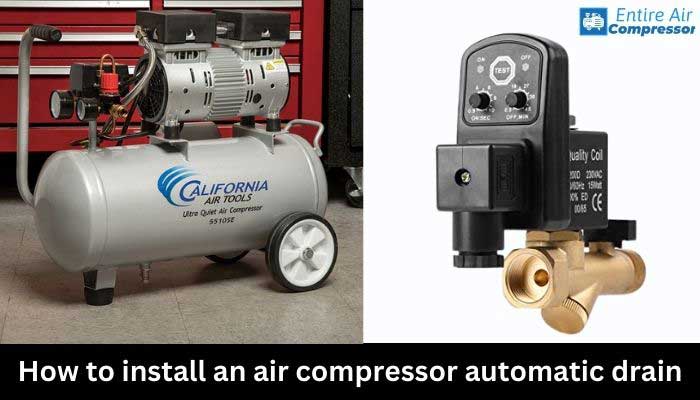 how to install an air compressor automatic drain