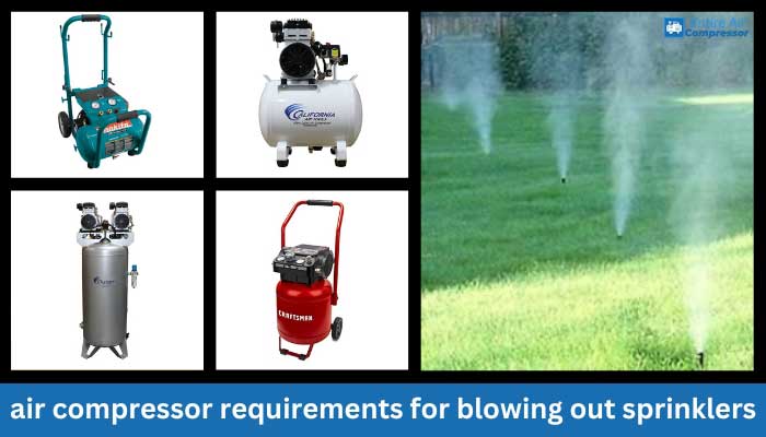 air compressor requirements for blowing out sprinklers