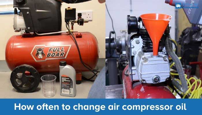 how often to change air compressor oil