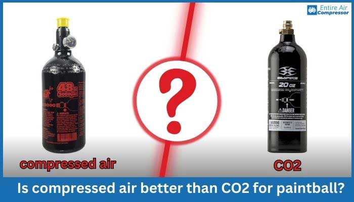 Is compressed air better than CO2 for paintball?