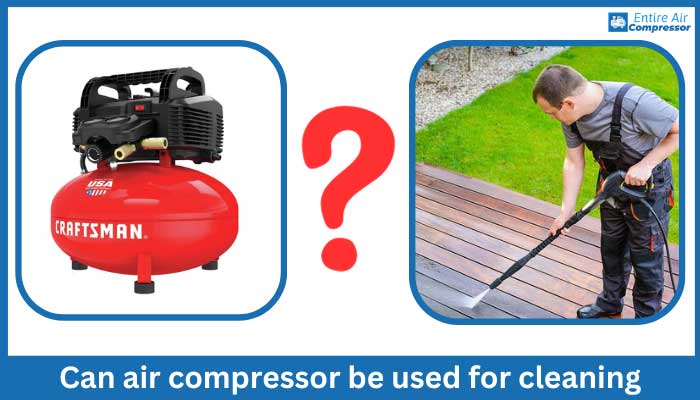 Can air compressor be used for cleaning?