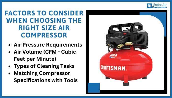 What Size Air Compressor Do I Need For Cleaning